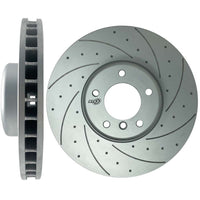 2019-2023 Ford Focus MK4 ST RTS Front Left & Right Side Grooved Brake Disc With Dimpled And RT62 Pads