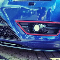 Ford Focus ST MK2 PRE FL Front Splitter Gloss Black ABS Plastic