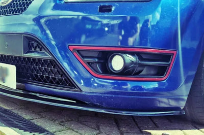 Ford Focus ST MK2 PRE FL Front Splitter Gloss Black ABS Plastic