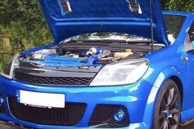 Vauxhall Astra H VXR Front Splitter ABS Plastic Gloss Black