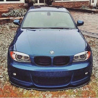 BMW E82/E88 M-SPORT  Front Splitter ABS Plastic Gloss Black