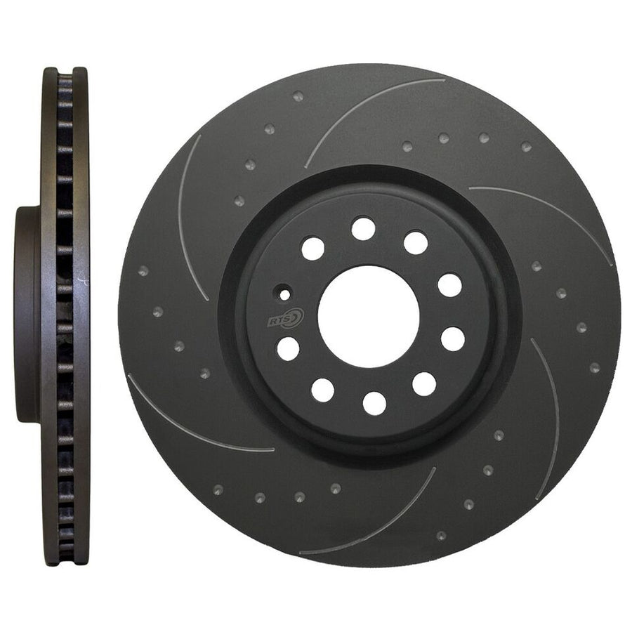 2011-2023 BMW M140I -M235I RTS Front Dimpled and Grooved Brake Discs and RT62 Pads