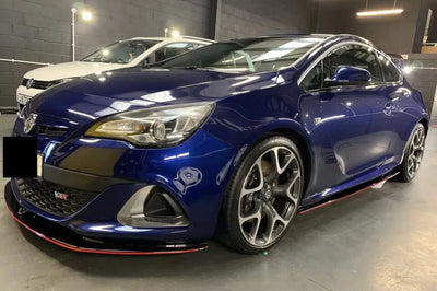 Vauxhall Astra J VXR Front Splitter ABS Plastic Gloss Black