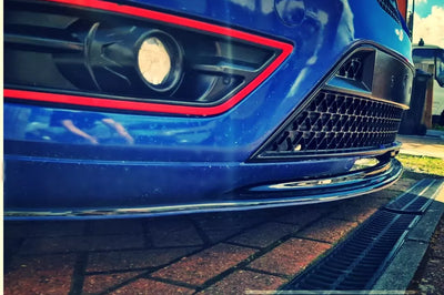 Ford Focus ST MK2 PRE FL Front Splitter Gloss Black ABS Plastic