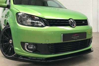 2011-2015 Volkswagen Caddy MK3 Front Lower Bumper Splitter Body Molding Trim ABS Plastic Gloss Black