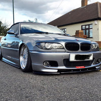BMW 3SERIES E46 M - SPORT Low Splitter Kit Gloss Black ABS Plastic