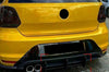 2011 - 2018 VW POLO GTI Rear Diffuser Fins ABS Plastic Gloss Black