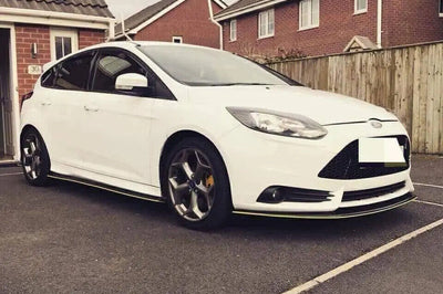 Ford Focus ST MK3 Prefacelift Splitter Kit Gloss Black ABS Plastic