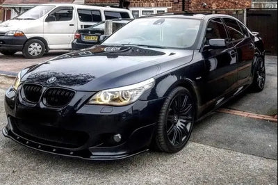 BMW E60/61 M Sport Low Splitter Kit Gloss Black ABS Plastic