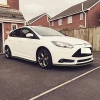 Ford Focus ST MK3 PRE FL Front Splitter Gloss Black ABS Plastic