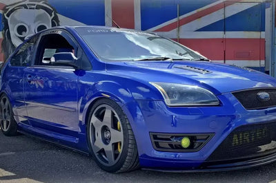 Ford Focus ST MK2 Prefacelift Splitter Kit Gloss Black ABS Plastic