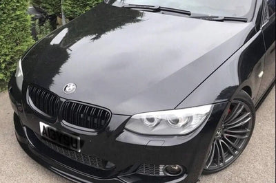 BMW M-SPORT E92,93 ARKYM FL Front Lower Bumper Splitter Body Molding Trim ABS Plastic Gloss Black