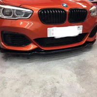 BMW 1 SERIES F20 Facelift Low Splitter Kit Gloss Black ABS Plastic