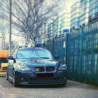 BMW E60 & 61 M-SPORT Lower Bumper Splitter Body Molding Trim ABS Plastic Gloss Black