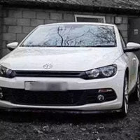 2008-2014 Volkswagen Scirocco MK3 Front Splitter ABS Plastic Gloss Black
