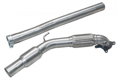 Cobra Exhausts - Seat Leon FR Mk2 1P 2.0 T FSI (06-13) Sports Cat / De-Cat Front Downpipe Performance Exhaust