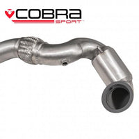 Cobra Exhausts - VW Golf GTI (Mk7) 2.0 TSI (5G) (12-17) Sports Cat / De-Cat Front Downpipe Performance Exhaust