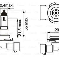 IllumiNite H10 Fog Light Bulb Upgrade – 6500K Ice White (9145 / 9045 | PY20d)