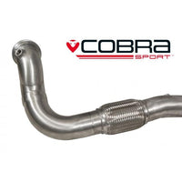 Cobra Exhausts - Vauxhall Corsa E VXR (15-18) Front Pipe Sports Cat / De-Cat Performance Exhaust