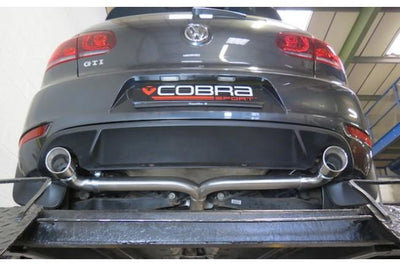 Cobra Exhausts - VW Golf GTI (MK6) 2.0 TSI (5K) (09-12) Venom Box Delete Race Turbo Back Performance Exhaust