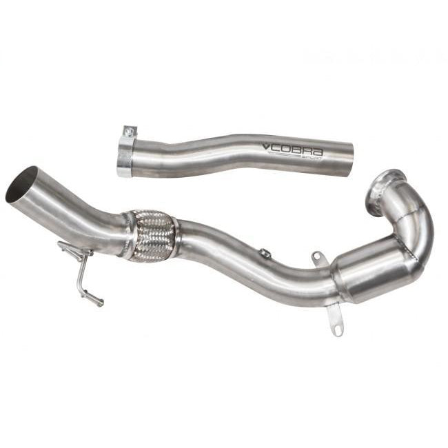 Cobra Exhausts - Seat Ibiza Cupra 1.8 TSI (16-18) Sports Cat / De-Cat Front Downpipe Performance Exhaust
