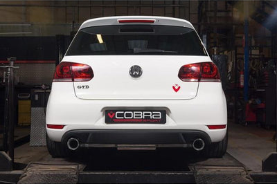 Cobra Exhausts - VW Golf GTD (Mk6) 2.0 TDI (5K) (09-13) GTI Style Cat Back Performance Exhaust